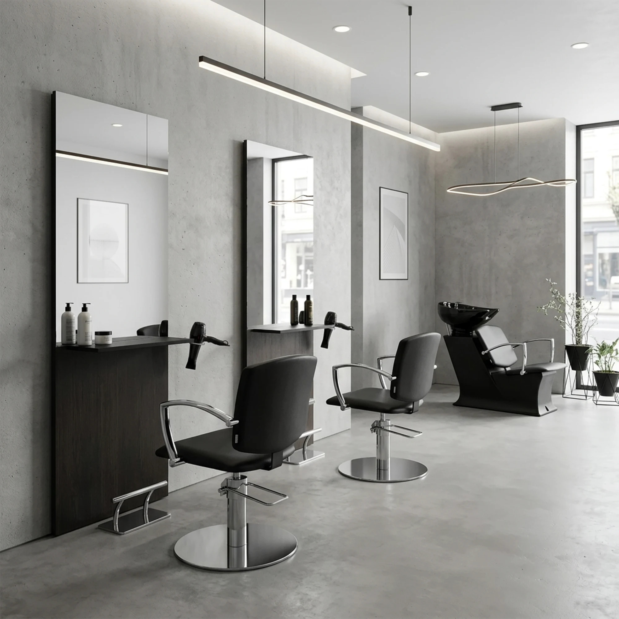 AYALA Lady Pako wasunit in saloninterieur