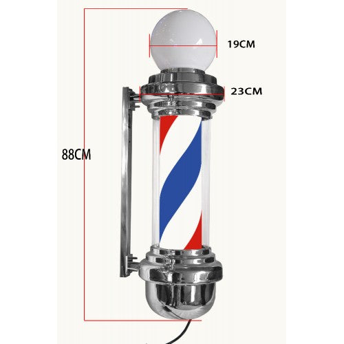 Barberpaal 88 cm met lamp