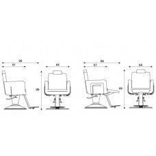 Barberstoel OM-X Pietranera